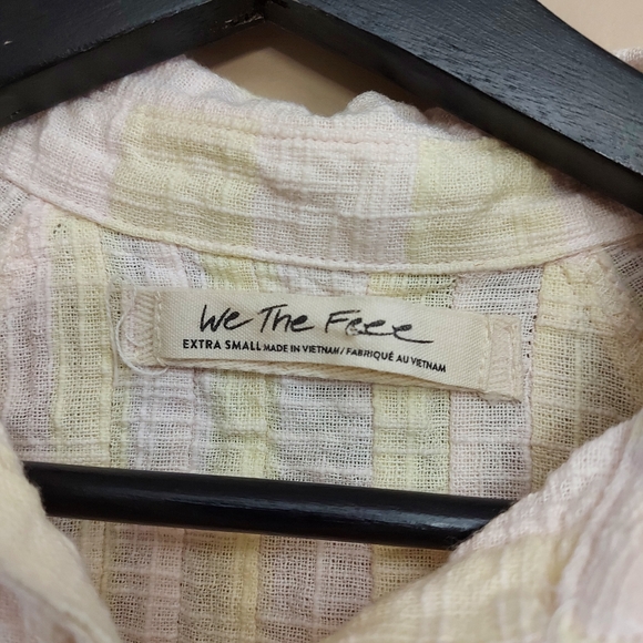 We The Free By Free People | Away at Sea Striped Frayed-Hem Shirt - Picture 6 of 7